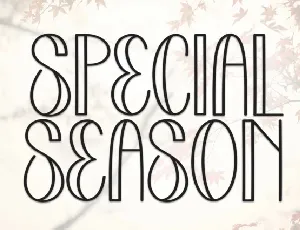 Special Season Display font