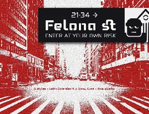 Felona st. Neo Stencil fonts