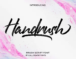 Handrush font