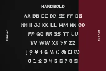 Handbold Demo font