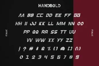 Handbold Demo font