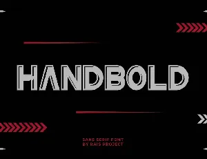 Handbold Demo font