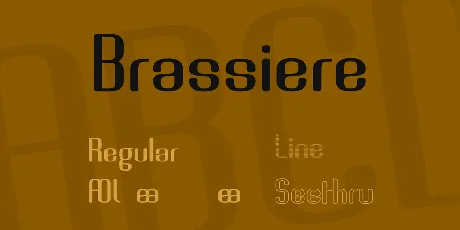 Brassiere font