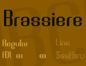 Brassiere font