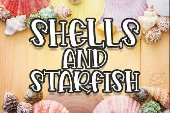 Shells And Starfish Display font