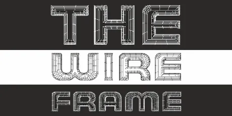 THE WIREFRAME font