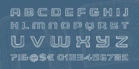 THE WIREFRAME font