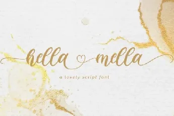 Hella Mella Calligraphy font