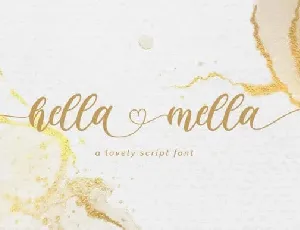 Hella Mella Calligraphy font