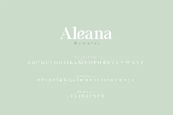 Aleana font