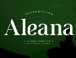 Aleana font