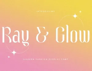 Ray And Glow font