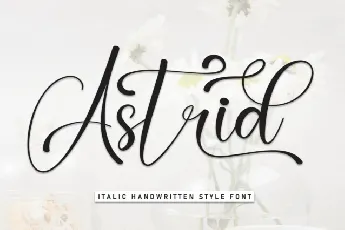 Astrid Script font