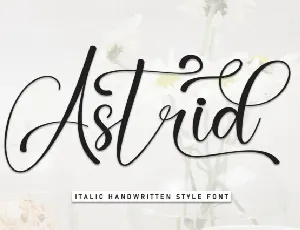 Astrid Script font