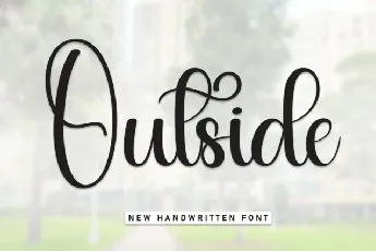 Outside Script font