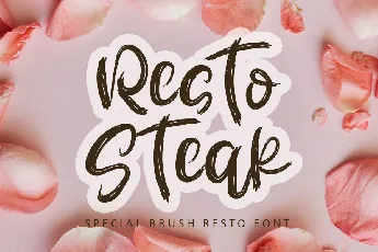 Resto Steak font