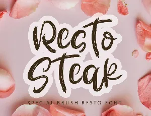 Resto Steak font