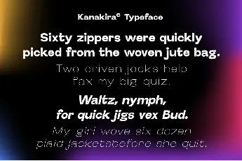 Kanakira font