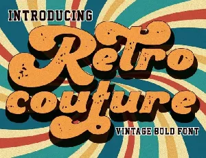 Retro Couture font