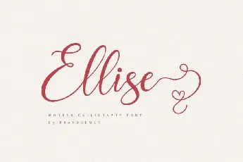 Ellise Calligraphy font