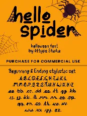 hello spider - Personal Use font