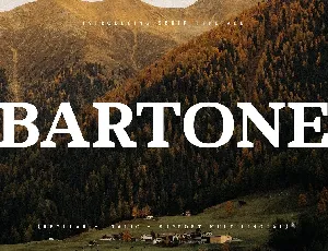 Bartone font