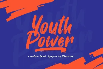 Youth Power Modern Brush font