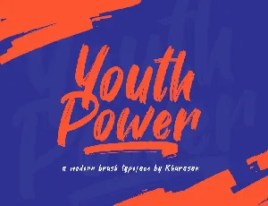 Youth Power Modern Brush font