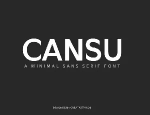 Cansu Sans Serif Family font