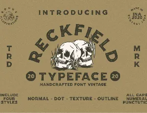 RECKFIELD-Free font