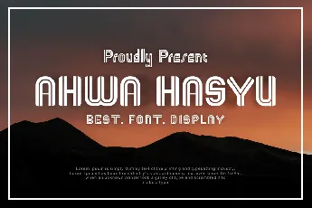 Ahwa Hasyu font