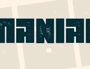 Maniac font