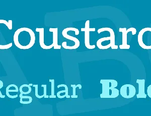 Coustard font