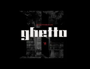 Ghetto font