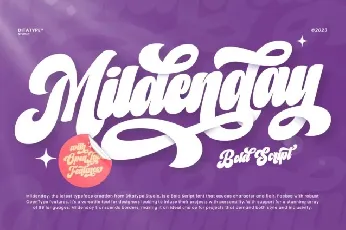 Mildenday font