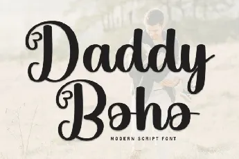 Daddy Boho Script font