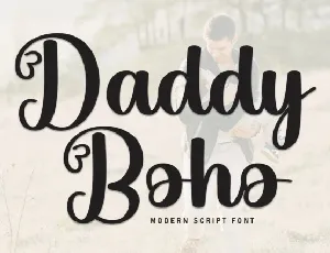 Daddy Boho Script font