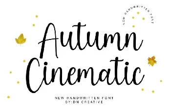 Autumn Cinematic Script font