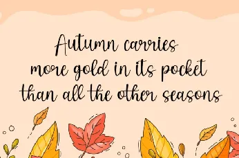 Autumn Cinematic Script font