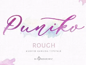 Puniko Rough font