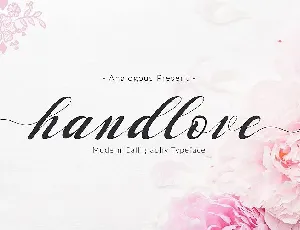 Handlove Script font