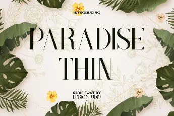 Paradise Thin Demo font