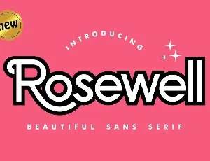 Rosewell font