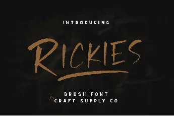 Rickies font