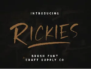 Rickies font