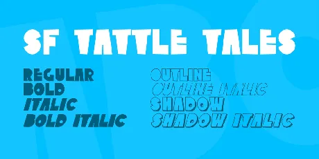 SF Tattle Tales font