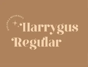 Harry Gus font