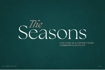 The Seasons font