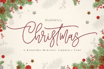 Blissful Christmas font