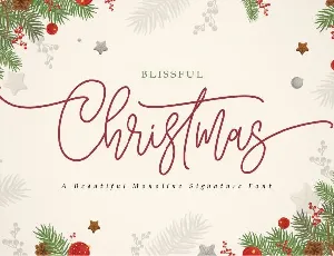 Blissful Christmas font